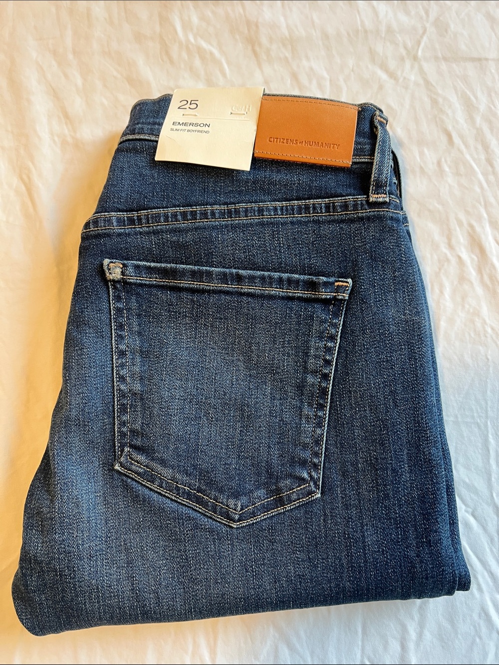 Citizens Of Humanity Slim Straight Emerson Jeans in Dark Blue